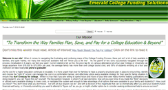 Desktop Screenshot of emeraldcollegefundingsolutions.com