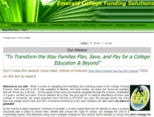 Tablet Screenshot of emeraldcollegefundingsolutions.com